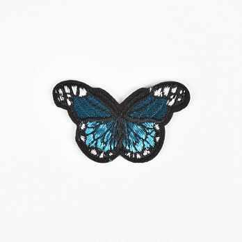 Термоаплікація Метелик, 5,5х3,5 см, Бірюзова (APL-060103)
