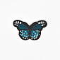 Термоаплікація Метелик, 5,5х3,5 см, Бірюзова (APL-060103)