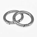 Кольцо для сумки металлическое, 35 мм, Темное серебро (BAG-058417)