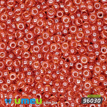 Бісер чеський №717 / 96030, Помаранчевий темний, глазурирована, 10/0 (BIS-004414)
