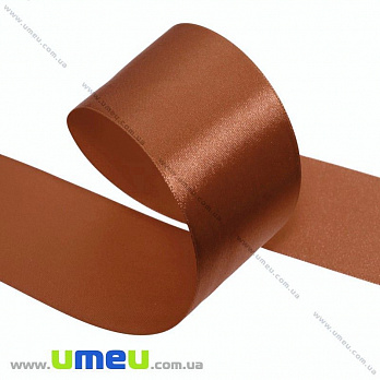 Атласная лента, 50 мм, Кирпичная (LEN-027590)