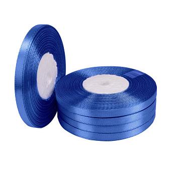 Атласна стрічка, 6 мм, Синя (LEN-057050)