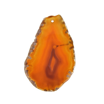 Срез Агата, Красно-коричневый, 63х40 мм (POD-022124)