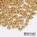 Бисер японский Miyuki Spacer SPR3-193, 3х1,3 мм, Позолота 24 kt (BIS-053292)