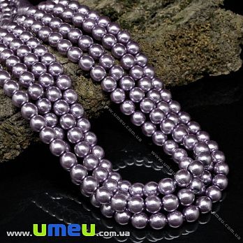 Намистини чеське скло Preciosa Перли 6 мм 70022, Бузковий (BUS-036078)