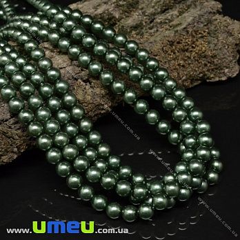 Намистини чеське скло Preciosa Перли 6 мм 70051, Зелений (BUS-036082)