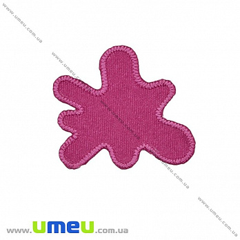 Термоаппликация Клякса, 4,5х4 см, Малиновая (APL-027722)