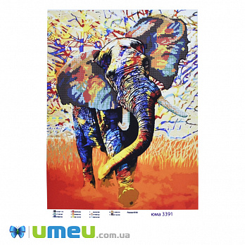 Схема для выш. бісером, Юма, Слон, 38х28 см (UPK-048459)