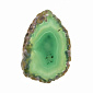 Зріз Агату, Зелений, 71х48 мм (POD-009307)