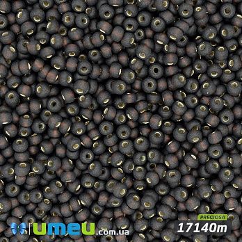 Бісер чеський №315m/17140m, Коричневий темний, Блискучий матовий, 10/0 (BIS-043870)