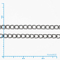 Цепь, Темное серебро, 3,3х2,2 мм, 1 м (ZEP-056056)