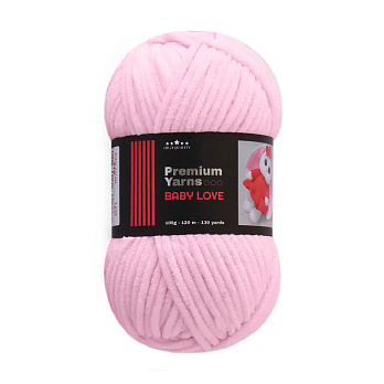 Пряжа Premium Yarn Baby Love 100 г, 120 м, Розовая 319, 1 моток (YAR-056004)