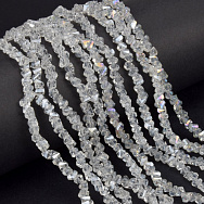 Намистини скляні скол (крихта), 4 мм, Прозорі (BUS-060935)