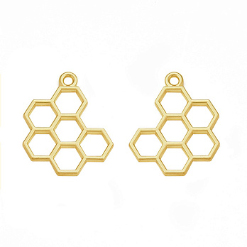 Підвіска метал. Стільне покриття, 21х17 мм, Світле золото (POD-053656)