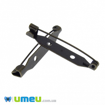 Основа для брошки Японія, 35 мм, Антична бронза (OSN-039103)