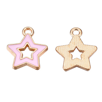 Підвіска метал. Зірка рожева, 16х14 мм, Золото (POD-053715)