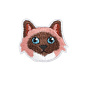 Термоаппликация, Котик, 4х3,5 см (APL-060148)