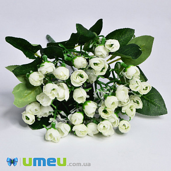Букет троянд, 28 см, Молочний (DIF-048321)
