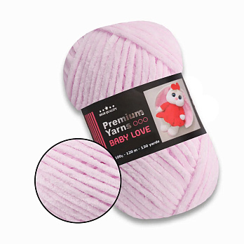 Пряжа Premium Yarn Baby Love 100 г, 120 м, Рожева 303 (YAR-061602)