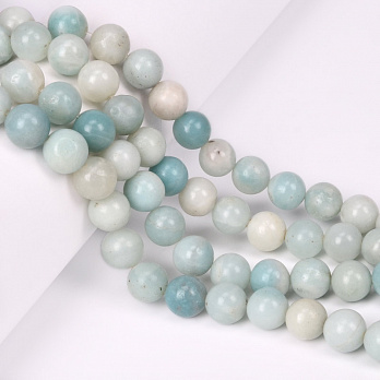 Намистини Амазоніт, Натур. камінь, 10,5 мм, Круглі (BUS-051608)
