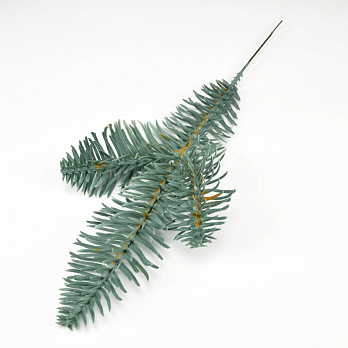 Ветка ели Нобилис односторонняя, 21 см, Голубая (DEC-056930)