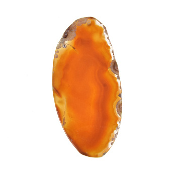 Срез Агата, Красно-коричневый, 74х35 мм (POD-012013)