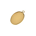 Основа овальная из нерж. стали, 22х14 мм, 18х13 мм, Золото (STL-059482)