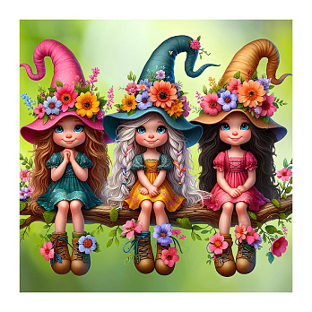 Набір алмазного живопису на підрамнику 30х30 см, Феї-подружки (SXM-061156)