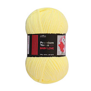 Пряжа Premium Yarn Baby Love 100 г, 120 м, Жовта 302, 1 моток (YAR-055998)