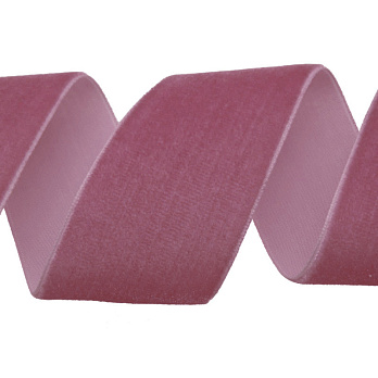 Стрічка оксамитова, 38 мм, Пудровая (LEN-052245)