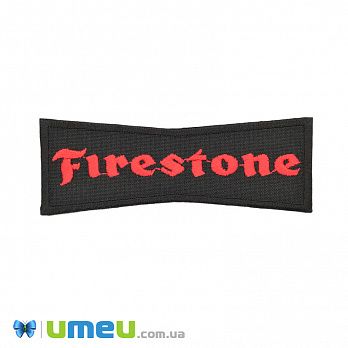 Термоаплікація Firestone, 10х3.5 см, Чорно-червона (APL-042504)
