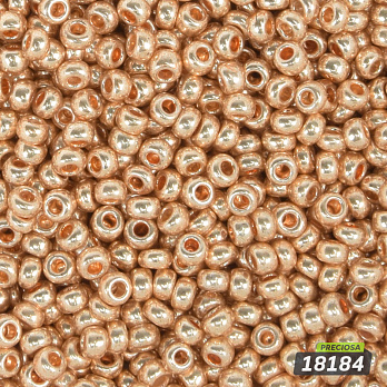 Бісер чеський №941/18184, Золото, Металізований, 10/0 (BIS-059421)