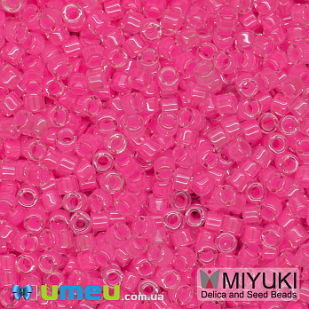 Бісер японський Miyuki Delica 11/0 DB2036, Рожевий неоновий (BIS-045418)