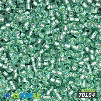 Бісер чеський №481/78164, Бірюзовий, Блискучий, 10/0 (BIS-047747)
