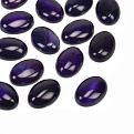 Кабошон нат. камінь Агат фіолетовий, Овал, 18х13 мм (KAB-059208)