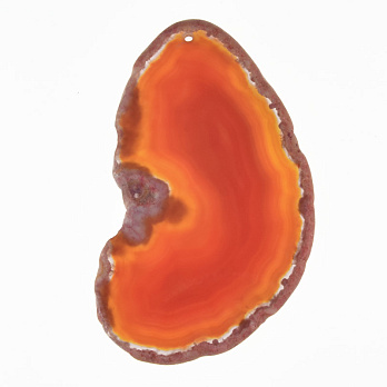 Срез Агата, Красный, 91х53 мм (POD-020220)