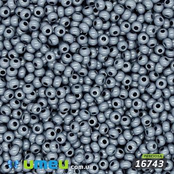 Бісер чеський №862/16743, Сіро-синій, Перламутровий, 10/0 (BIS-043981)