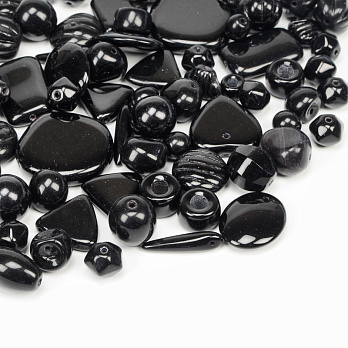 Бусины чешское стекло Preciosa 92-Mix23-Black (BUS-036042)