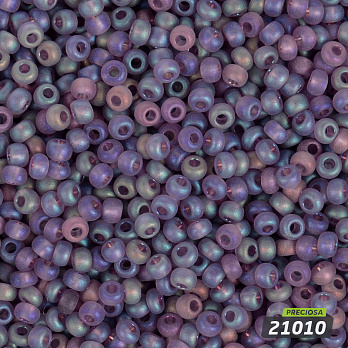 Бісер чеський №748m/21010m, Бузковий, Матовий райдужний, 10/0 (BIS-054286)