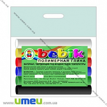 Полимерная глина, 6 цветов (GLN-001154)