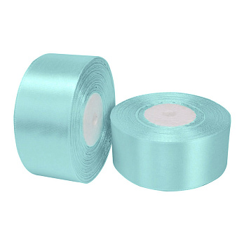 Атласна стрічка, 40 мм, Бірюзова світла (LEN-057576)