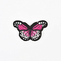 Термоаппликация Бабочка, 5,5х3,5 см, Розовая (APL-060100)
