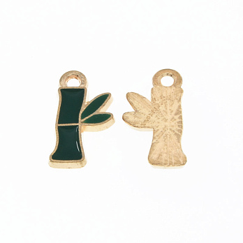 Підвіска метал. Бамбук, 17х9 мм, Золото (POD-054703)