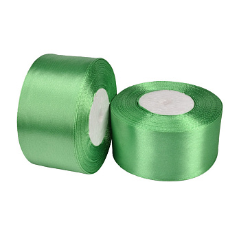 Атласна стрічка, 40 мм, Салатова (LEN-053405)
