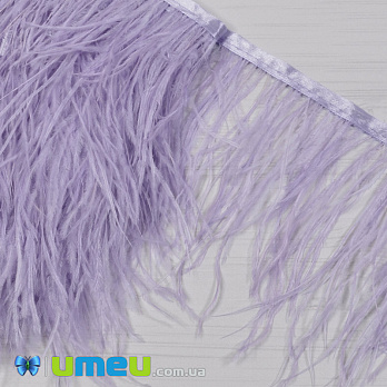 Перья страуса на ленте, 10-15 см, Сиреневые (PER-040303)