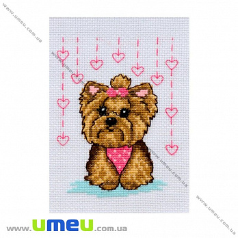 Набор для вышивания нитками VDV, Собачка М-225, 11х15 см (SXM-032056)